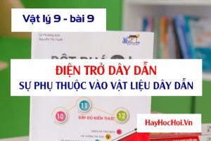 Điện trở dây dẫn, sự phụ thuộc của điện trở vào Vật liệu làm dây dẫn - Vật lý 9 bài 9